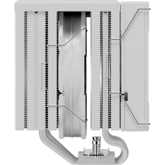  Кулер upHere UE2T8 White / 8HPx6mm, 280W TDP, dual tower, 2x120mm fans, 600-1650RPM, 68 CFM, 25dBA 