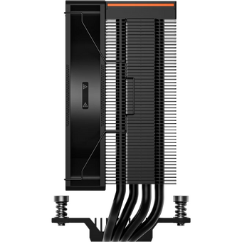  Кулер PcCooler RT400 Digital BK (230W, 4-pin PWM, LED temp., 152mm, Al/Cu, 4x6mm, 1x120mm, 73.32CFM, 34.9dBA, 2200RPM) 