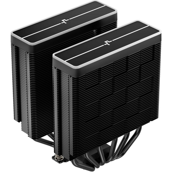  Кулер DEEPCOOL AG620 BK ARGB V2 LGA20XX/1700/1200/115X/AM5/AM4 (TDP 260W, PWM, ARGB Dual Fan 120mm, 6 тепл. трубок, черный) Ret 