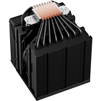  Кулер upHere UE2K8 Black / 8HPx6mm, 280W TDP, dual tower, 2x120mm fans, 600-1650RPM, 68 CFM, 25dBA 