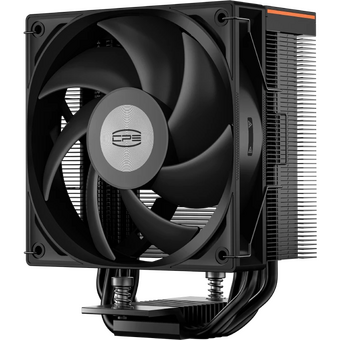  Кулер PcCooler RT400 Digital BK (230W, 4-pin PWM, LED temp., 152mm, Al/Cu, 4x6mm, 1x120mm, 73.32CFM, 34.9dBA, 2200RPM) 