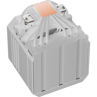  Кулер upHere UP2TC6 White / 6HPx6mm, 265W TDP, dual tower, 2x120mm fans, 600-1650RPM, 68 CFM, 25dBA, ARGB cover 