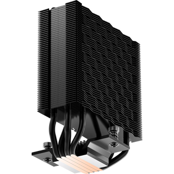  Кулер PcCooler RT400 Digital BK (230W, 4-pin PWM, LED temp., 152mm, Al/Cu, 4x6mm, 1x120mm, 73.32CFM, 34.9dBA, 2200RPM) 