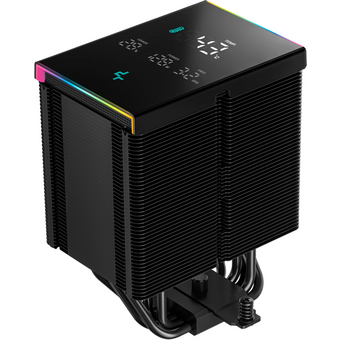  Кулер DEEPCOOL AK500 Digital Pro LGA20XX/1700/1200/115X/AM5/AM4 (TDP 240W, PWM, Fan 120mm, 5 тепл. трубок, ARGB, черный) Ret 
