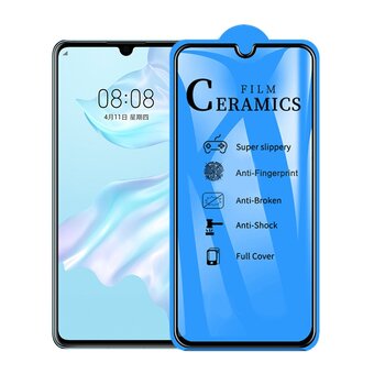  Защитное стекло 2.5D Full Cover+Full Glue для Huawei Honor P30 Чёрный тех.пак 