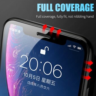  Защитное стекло 2.5D Full Cover+Full Glue для Huawei Honor P30 Чёрный тех.пак 