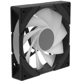  Вентилятор DEEPCOOL CG580 Fan BKR 120x120x25мм Reverse (PWM, ARGB, черный, 400-1300об/мин) Bulk 