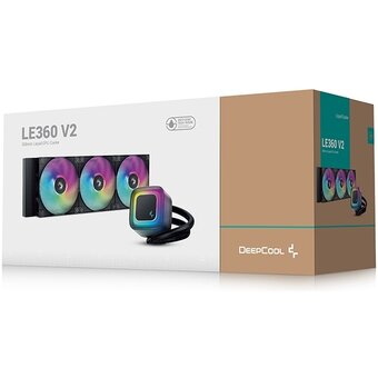  СВО DEEPCOOL LE360 V2 LGA1851/1700/1200/115X/AM5/AM4 (TDP 300W, ARGB Lighting, Anti-Leak edition, PWM, Triiple Fan) 