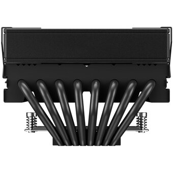  Кулер upHere H85KC8 Black ARGB / 8HPx6mm, 200W TDP, top flow, 1x120mm ARGB fan, 600-1650RPM, 68 CFM, 25dBA 