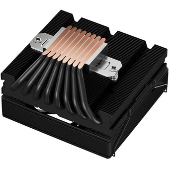  Кулер upHere H85KC8 Black ARGB / 8HPx6mm, 200W TDP, top flow, 1x120mm ARGB fan, 600-1650RPM, 68 CFM, 25dBA 