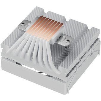  Кулер upHere H85TC8 White ARGB / 8HPx6mm, 200W TDP, top flow, 1x120mm ARGB fan, 600-1650RPM, 68 CFM, 25dBA 