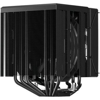  Кулер upHere UE2KC6 Black ARGB / 6HPx6mm, 265W TDP, dual tower, 2x120mm ARGB fans, 600-1650RPM, 68 CFM, 25dBA 