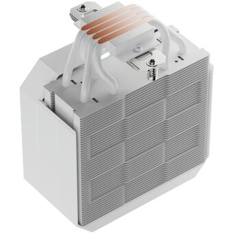  Кулер upHere UP1TC4 White / 4HPx6mm, 230W TDP, single tower, 1x120mm fan, 600-1650RPM, 68 CFM, 25dBA, ARGB cover 