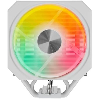  Кулер upHere UP1TC6C White ARGB / 6HPx6mm, 250W TDP, single tower, 1x120mm ARGB fan, 600-1650RPM, 68 CFM, 25dBA 