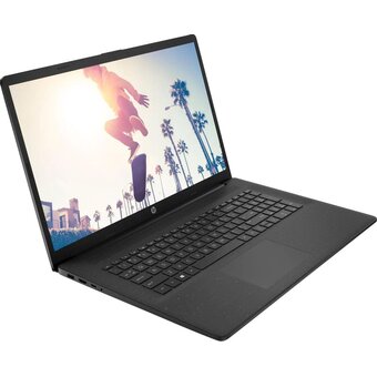  Ноутбук HP 17-cn4007ci (B09K4EA) Core 5 120U 16Gb SSD512Gb Intel Graphics 17.3" IPS FHD (1920x1080) FreeDOS black WiFi BT Cam 