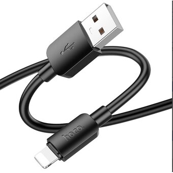  УЦ Дата-кабель HOCO X96 Hyper charging Lightning 1м черный (плохая упаковка) 