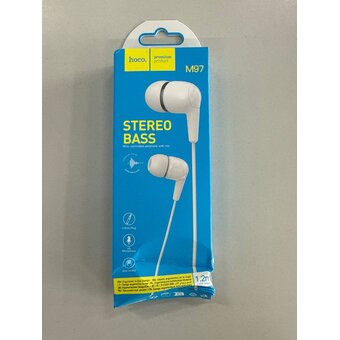  УЦ Наушники HOCO M97 Enjoy universal earphones with mic белый (плохая упаковка) 