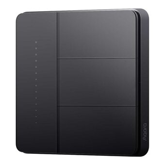  Умный выключатель Aqara Z1 Pro ZNQBKG44LM (ZNQBKG44LM-GR) 3-хкл. графитовый 