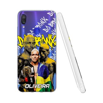  Силиконовый чехол Mcover для Redmi Note 7 (Редми 7), с принтом Oliveira 