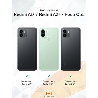  Силиконовый чехол Mcover для Redmi A1+ (Редми А1 Плюс), с принтом Nate Diaz I am not surpraised 