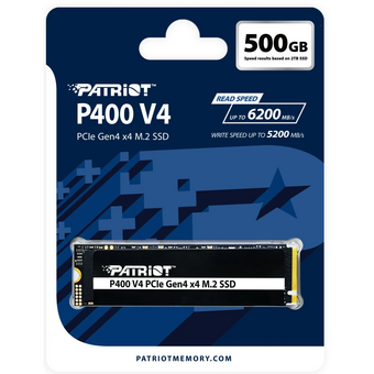  SSD PATRIOT P400 V4 (P400VP500GM28H) M.2 2280 500GB 