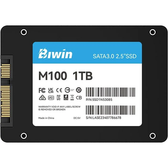  SSD Biwin 1.0Tb M100 (BM100NN01TB-RGX) 2.5" (SATA3, up to 550/500MBs, 3D NAND, 320TBW) 