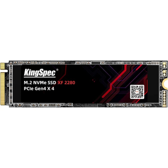 SSD KingSpec XF-256, 256GB M.2 2280 PCIe 4.0 x4 NVMe R4900/W2800MB/s 3D TLC MTBF 1M 125TBW 