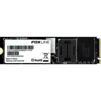  SSD Foxline X5-E21T FLSSD512M80E21TCX5, 512GB, M.2(22x80mm), NVMe, PCIe Gen4x4, 3D TLC, R/W 5100/4600MB/s 