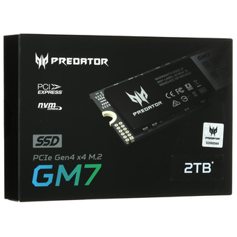  SSD Acer Predator GM7-2Tb BL.9BWWR.119 M.2 2280 NVMe 1.4 PCIe Gen4х4 7200/6300 мб/с 