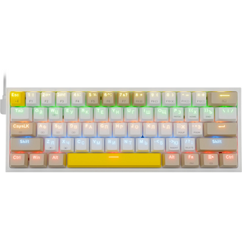  Клавиатура REDRAGON Fizz RU 72597 Rainbow, melt-gold свитчи 