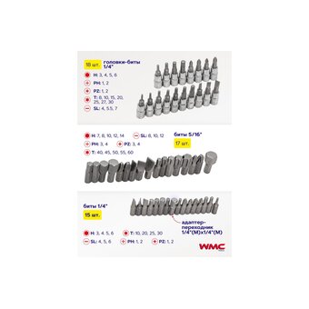  Набор инструментов WMC Tools WMC-41082-5DS-м 
