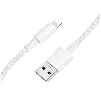  УЦ Дата-кабель BOROFONE BX117 Source iP белый (плохая упаковка) 