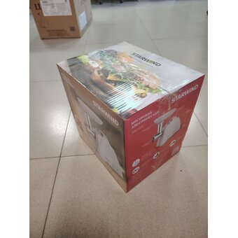  УЦ Мясорубка Starwind SMG-5550 белый (плохая упаковка, трещина на насадке соковыжималке) 