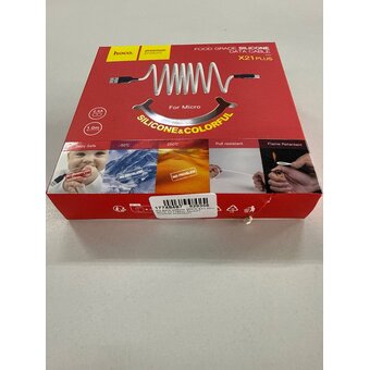  УЦ Дата-кабель HOCO X21 Plus micro 1м чёрно-белый (плохая упаковка) 