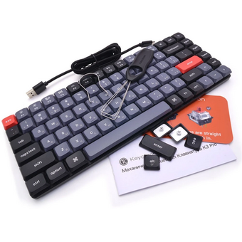  Клавиатура Keychron K3 Pro Gateron low profile Mechanical (K3P-H3-RU) Grey/Brown Switch 