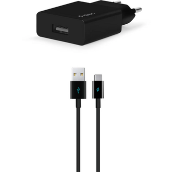  СЗУ TTEC 2SCS20CS SmartCharger Travel Charger 2.1A Type-C Cable Black 