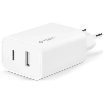  СЗУ TTEC 2SCS25B SmartCharger Duo USB-C+USB-A Travel Charger 2.4A White 