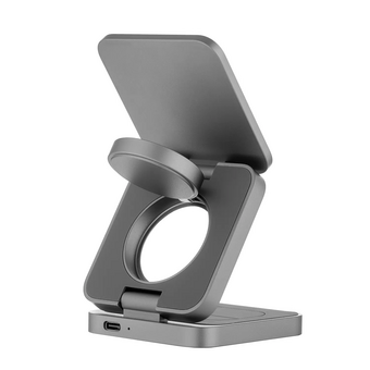  Беспроводное зарядное устройство uBear WL09SG31-ADM Balance MagSafe 25Вт серый 