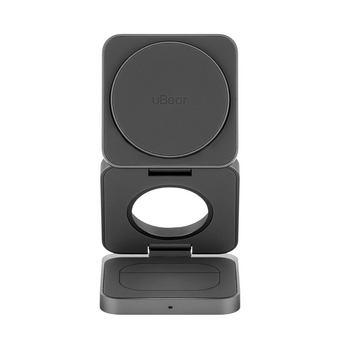  Беспроводное зарядное устройство uBear WL09SG31-ADM Balance MagSafe 25Вт серый 