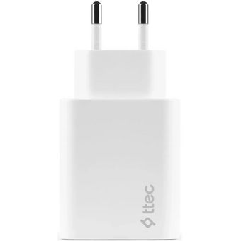  СЗУ TTEC 2SCS25B SmartCharger Duo USB-C+USB-A Travel Charger 2.4A White 