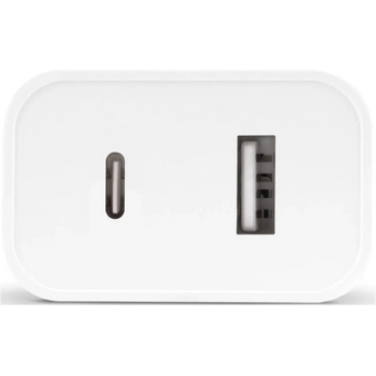  СЗУ TTEC 2SCS25B SmartCharger Duo USB-C+USB-A Travel Charger 2.4A White 