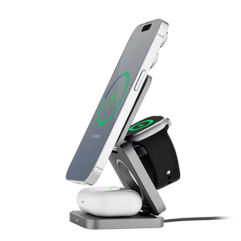  Беспроводное зарядное устройство uBear WL09SG31-ADM Balance MagSafe 25Вт серый 