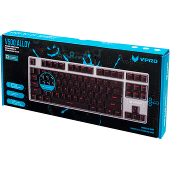 Клавиатура RAPOO V500 Alloy Mechanical Gaming Keyboard Black 