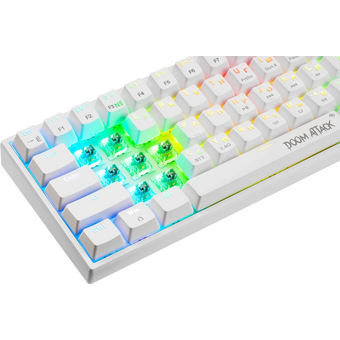  Клавиатура DEFENDER Doom Attack GK-215 45215 белый 