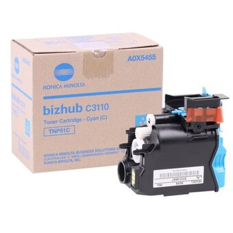  Тонер Konica-Minolta bizhub (A0X5455) C3110 синий TNP-51C 