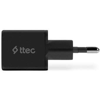  СЗУ TTEC 2SCP01S SmartCharger Pro 20W PD USB-C Travel Charger Black 