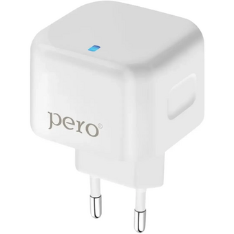 СЗУ PERO TC10 USB-C 20W + USB-A (ТС10WHPD) Fast Charge белый 