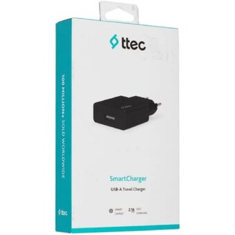  СЗУ TTEC 2SCS20S SmartCharger Travel Charger 2.1A Black 