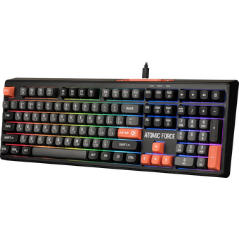  Клавиатура DEFENDER Atomic Force GK-005 45005 черно/серый 