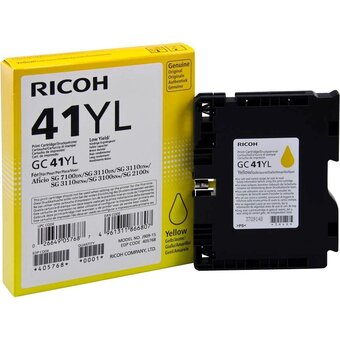  Картридж Ricoh GC 41YL 405768 для гелевого принтера Жёлтый 